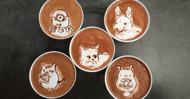 Las creaciones y diseños sobre estos café latte te encantarán