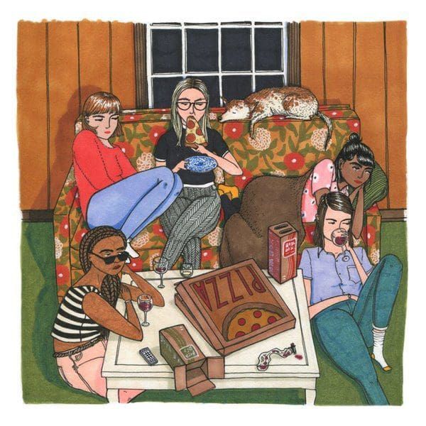 Ilustraciones que muestran a las mujeres siendo ellas mismas