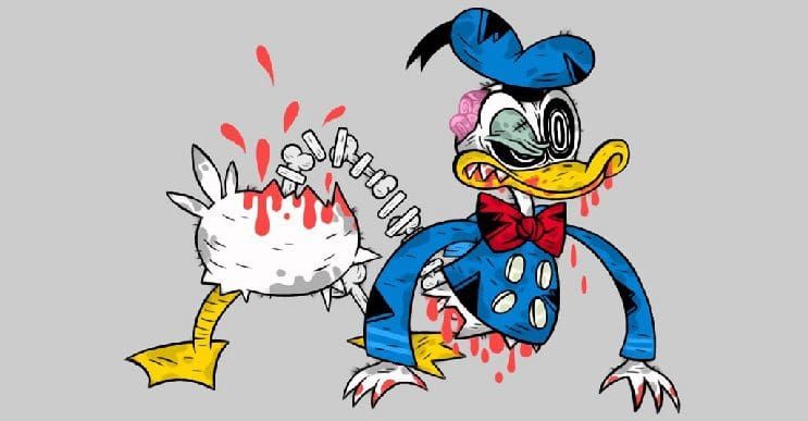 ¿Cómo se verían los personajes de Disney si fueran mordidos por zombis?