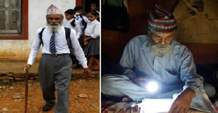 Conoce la ejemplar historia del hombre que decidió terminar la escuela a los 68 años