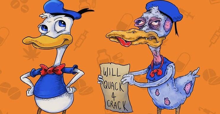 Cuando los dibujos animados se meten en el mundo de las drogas