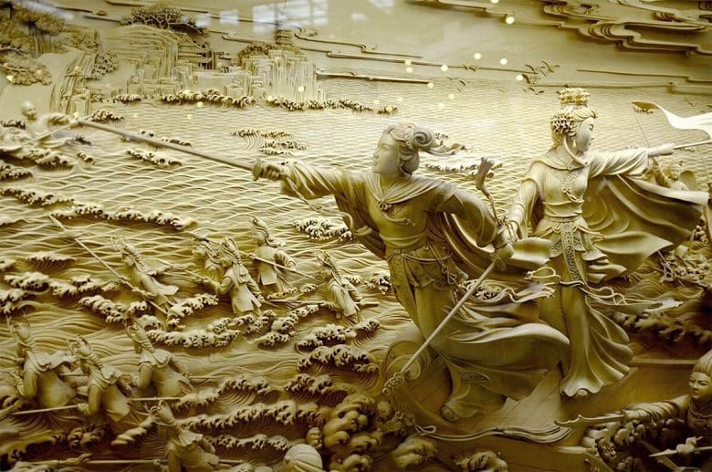 El tradicional y fabuloso arte de tallado en madera chino de Dongyang