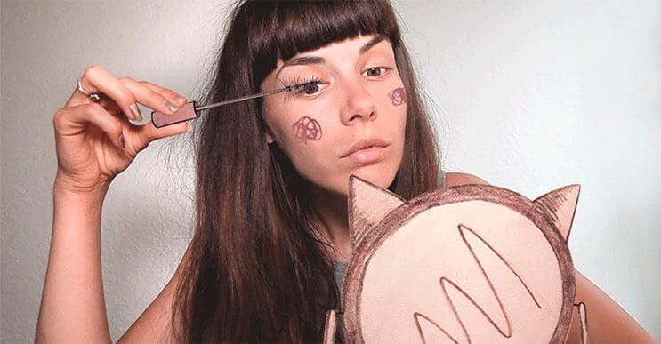 Esta chica ha creado su rutina diaria con divertidos GIFs