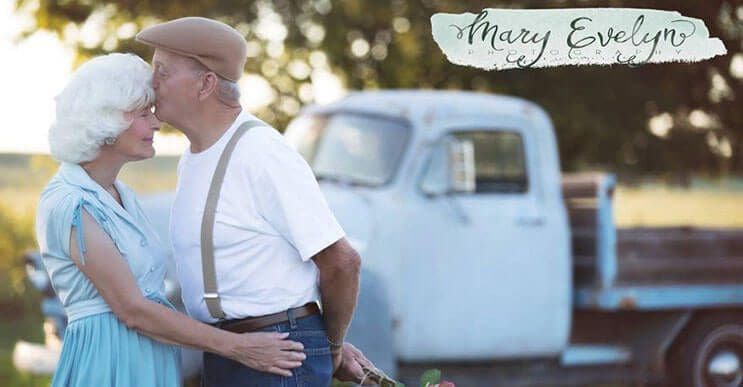 Esta pareja celebra 57 años de matrimonio con una sesión al estilo de "The Notebook"