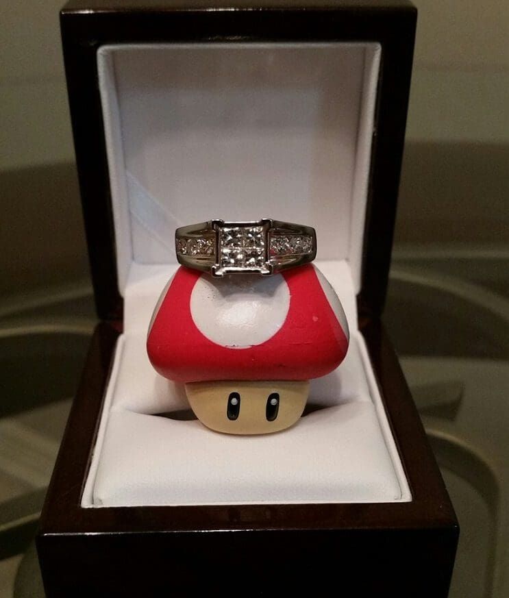 Este aficionado recreó un nivel de Mario Bros para pedirle matrimonio a su novia