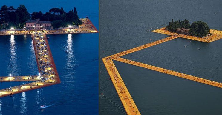 Este camino flotante es toda una obra de arte