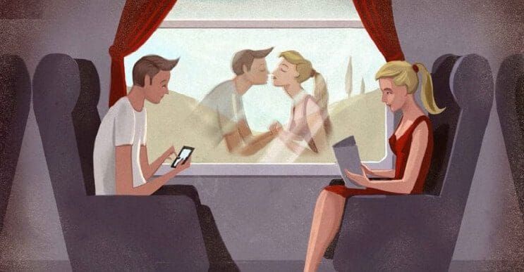 La tristeza de la vida moderna reflejada en estas ilustraciones