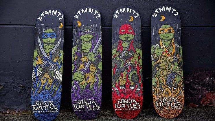 Radicales skates de las Tortugas Ninja