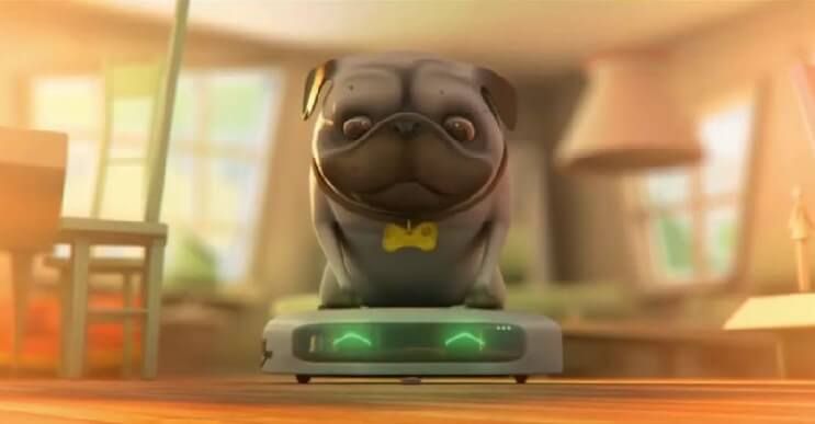 Un corto animado que nos muestra las aventuras de un perro y la nueva aspiradora de la casa