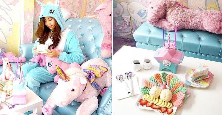 Una estrambótica cafetería de unicornios que a muchos les encantará