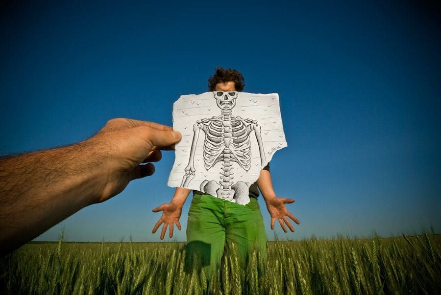 Estos espectaculares dibujos mezclan el mundo real con el arte ¡Increíble!