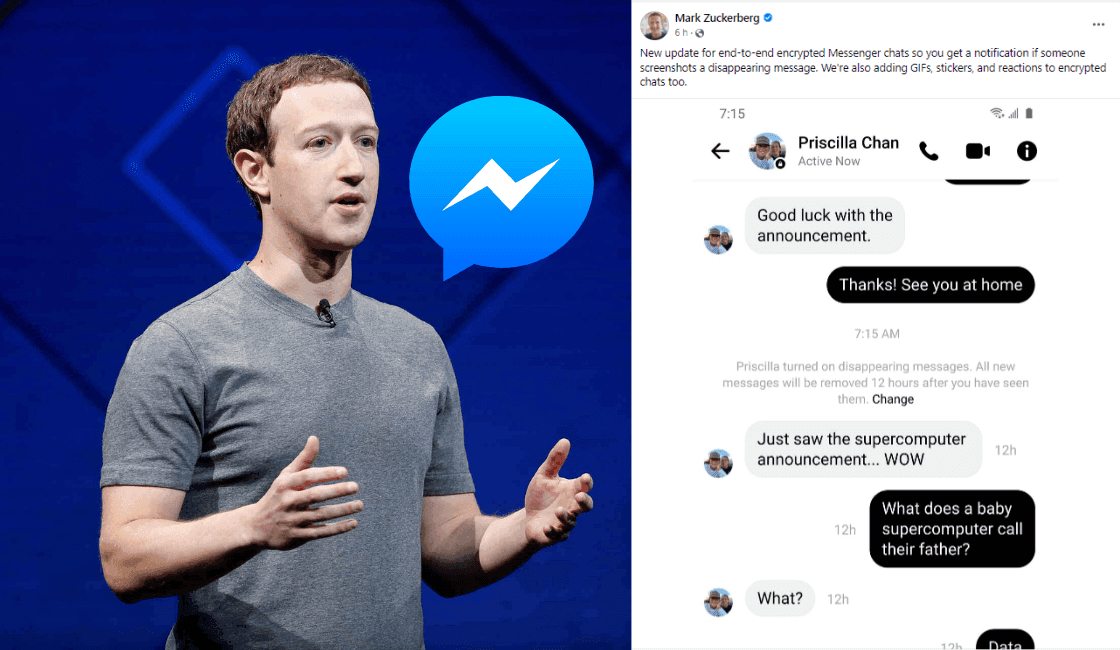 Messenger te avisa cuando tomen captura de pantalla