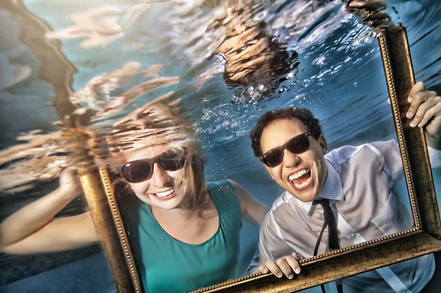 Originales sesiones de fotos bajo el agua