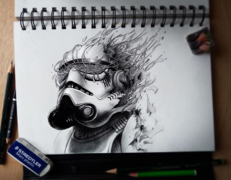 Es increíble lo que este artista puede hacer con un lápiz y papel